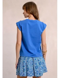 Camiseta de manga corta detalle botones