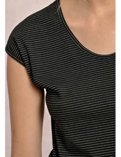 Camiseta de manga corta estampado rayas