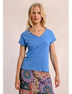 Camiseta de manga corta escote V