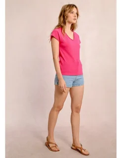 Camiseta de manga corta escote V