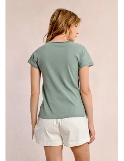 Camiseta de manga corta escote V