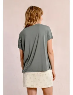 Camiseta lisa de manga corta