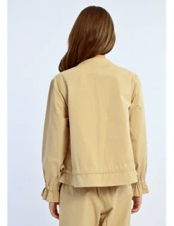 Chaqueta de manga larga con volantes
