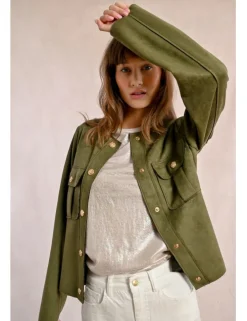 Chaqueta de manga larga detalle bolsillos