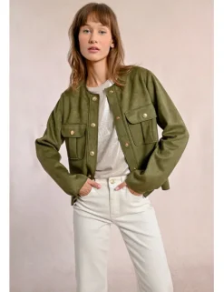 Chaqueta de manga larga detalle bolsillos