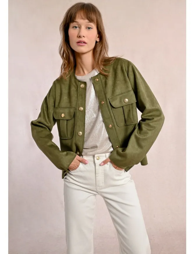 Chaqueta de manga larga detalle bolsillos