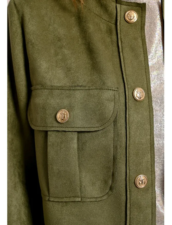 Chaqueta de manga larga detalle bolsillos