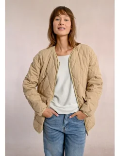 Chaqueta de manga larga en tejido acolchado