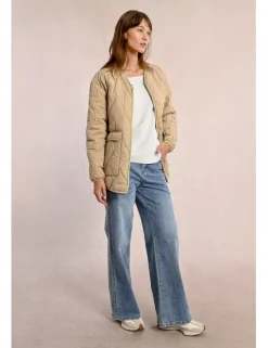 Chaqueta de manga larga en tejido acolchado