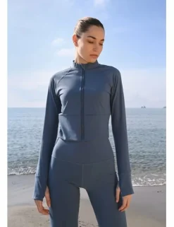 Chaqueta tejido deportivo, de manga larga