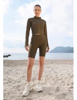 Chaqueta tejido deportivo, de manga larga