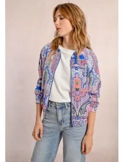 Chaqueta tipo bomber con estampado