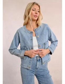 Chaqueta vaquera de manga larga