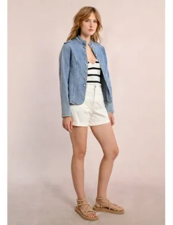 Chaqueta vaquera estilo militar