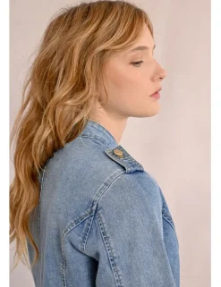 Chaqueta vaquera estilo militar