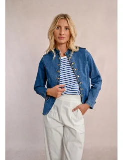 Chaqueta vaquera estilo militar