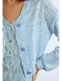 Cárdigan de manga larga motivo tie dye