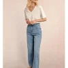Denim droit