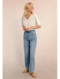 Denim droit