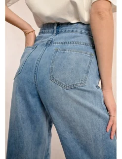Denim droit