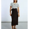Falda midi con lazada