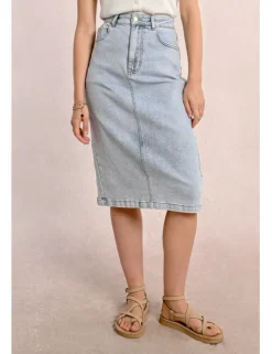 Falda midi vaquera