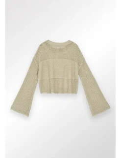 Jersey de manga acampanada detalle transparencias