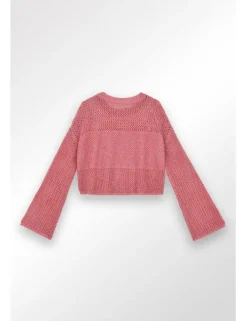 Jersey de manga acampanada detalle transparencias