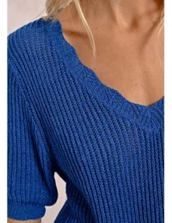 Jersey de manga corta escote en V