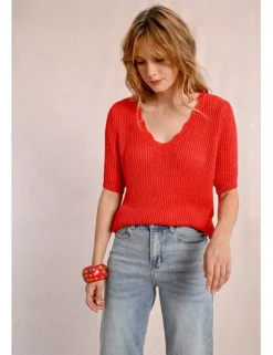 Jersey de manga corta escote en V