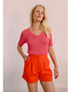 Jersey de manga corta escote en V