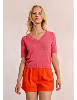 Jersey de manga corta escote en V