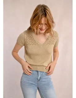 Jersey de manga corta escote en V