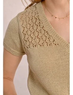 Jersey de manga corta escote en V