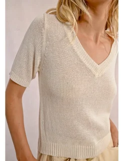 Jersey de manga corta escote en V