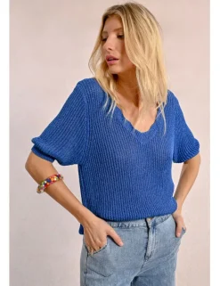 Jersey de manga corta escote en V