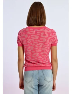 Jersey de manga corta estampado animal