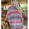 Jersey de manga corta multicolor