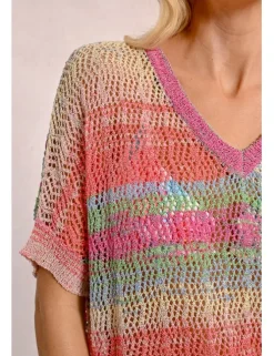 Jersey de manga corta multicolor