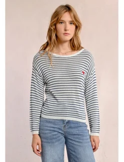 Jersey de manga larga con estampado de rayas