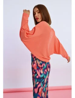 Jersey de manga larga con corazón bordado