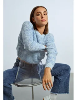 Jersey de manga larga con lazada tie dye