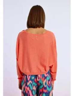 Jersey de manga larga con corazón bordado