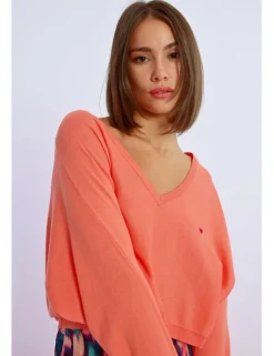 Jersey de manga larga con corazón bordado