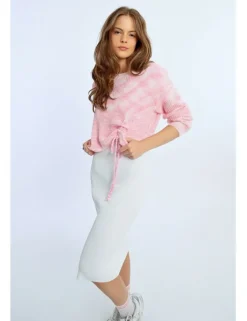 Jersey de manga larga con lazada tie dye