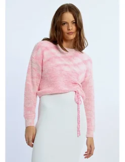 Jersey de manga larga con lazada tie dye