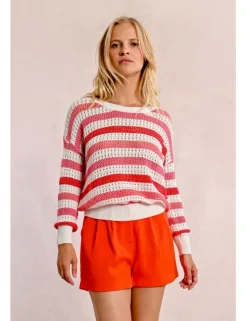 Jersey de manga larga de rayas