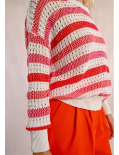Jersey de manga larga de rayas