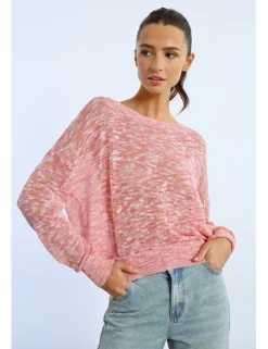 Jersey de manga larga en punto mezclado
