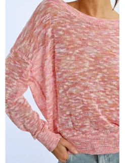 Jersey de manga larga en punto mezclado